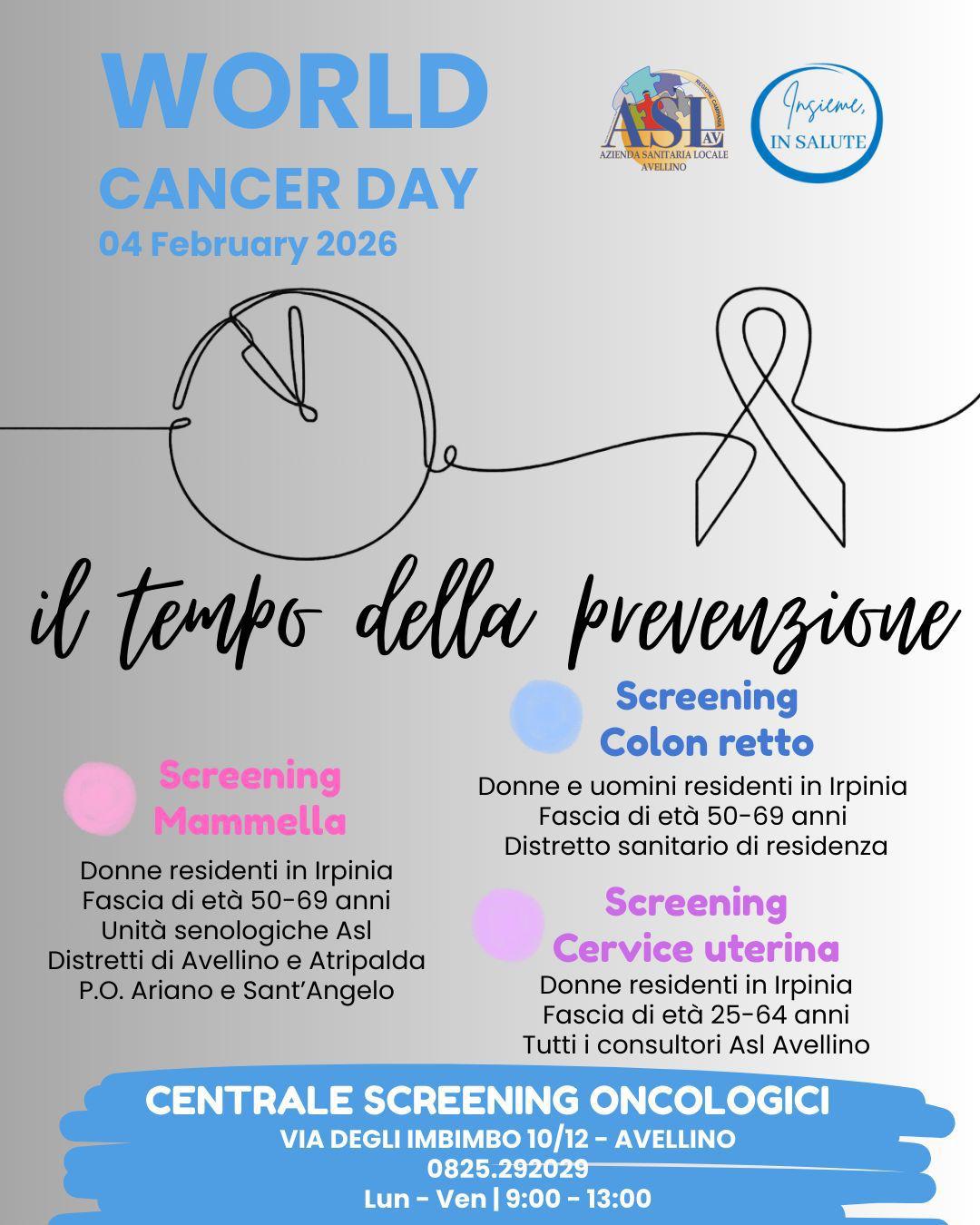Il 4 febbraio si celebra la Giornata mondiale contro il cancro