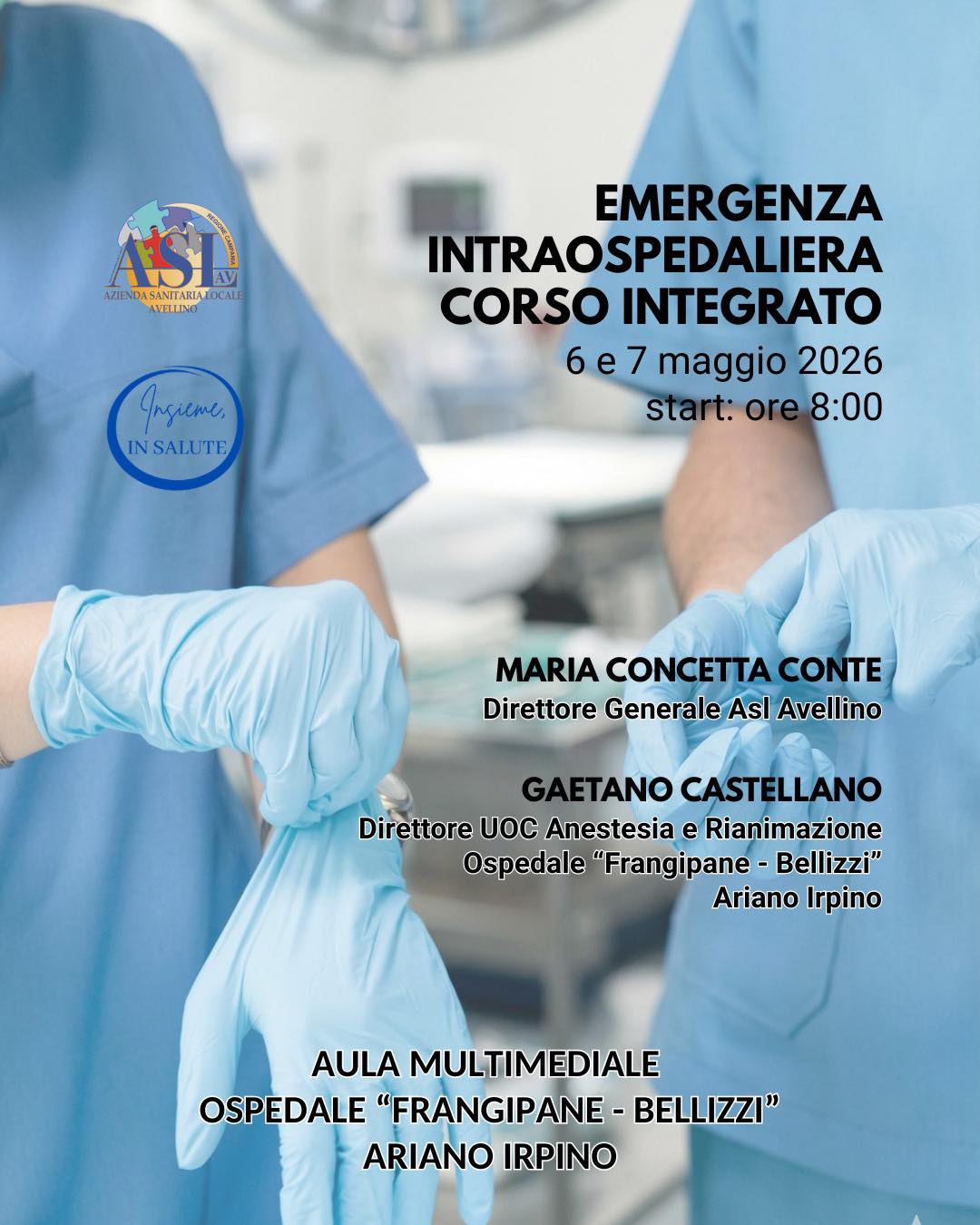 Emergenza Intraospedaliera: l’Asl Avellino punta alla standardizzazione delle procedure nella gestione del paziente critico